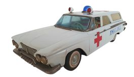 alter Blech Plymouth Krankenwagen