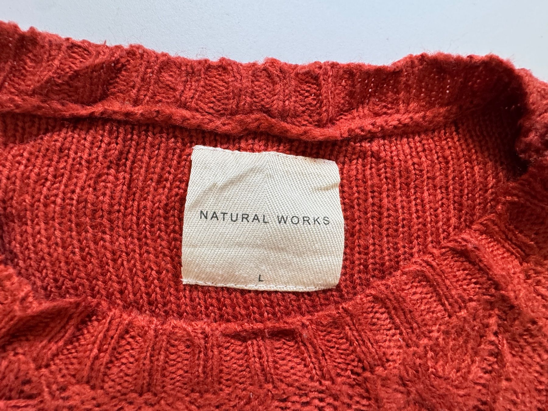 Maglioni & Felpe: Natural Works  pullover cable knit Men Sz L – Usato da Neuchâtel venduto da _Easy_to_Find_ 1