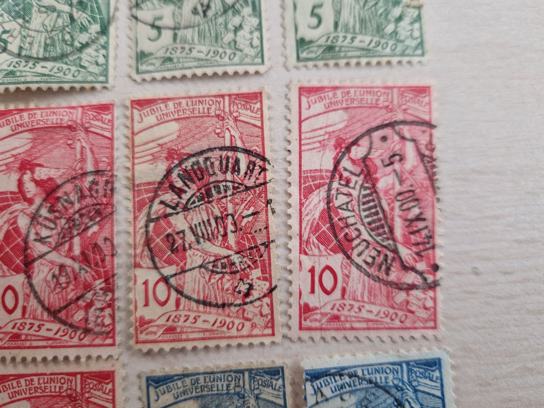 Alle Briefmarken: UPU Lot, ab 1.- – Gebraucht aus Burgdorf von Glossy01 6