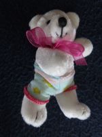 Mini Teddybär, Bärli, Eisbär, Teddy, Stoff, mit Hosen
