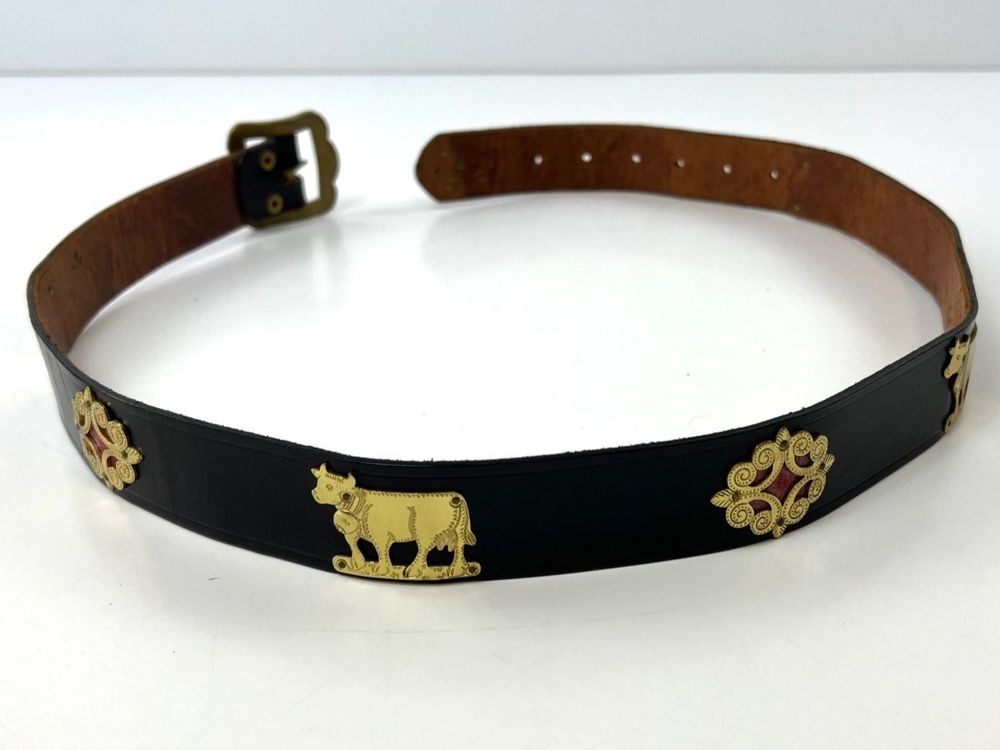 Appenzeller Gurt / Kuh Gürtel aus Leder 90 cm | Kaufen auf Ricardo