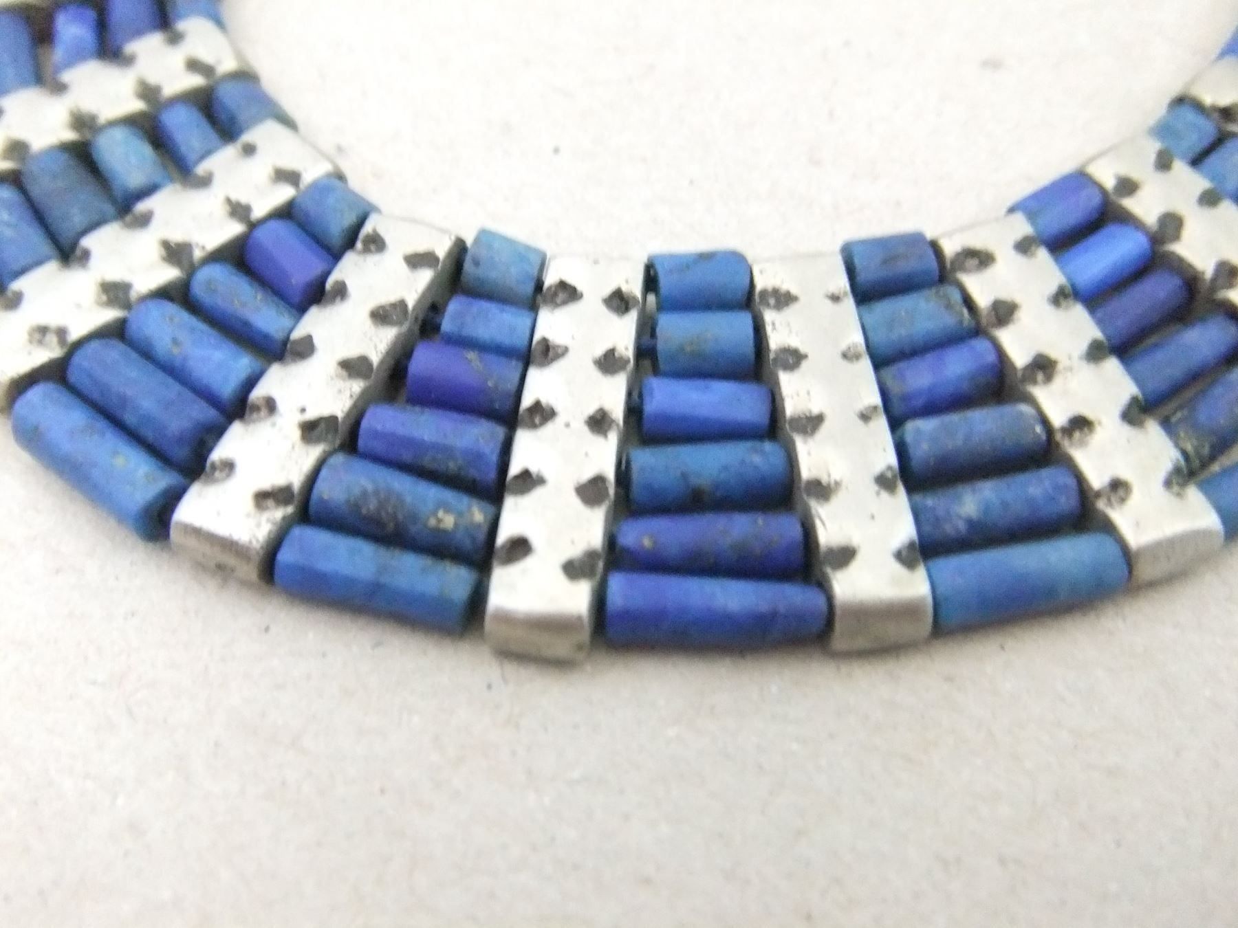 Ketten: Ethno Lapislazuli Halskette - 925 Silber – Gebraucht aus Esslingen von eintagammeer 3
