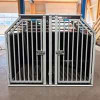 Doppel-Hundebox aus Aluminium