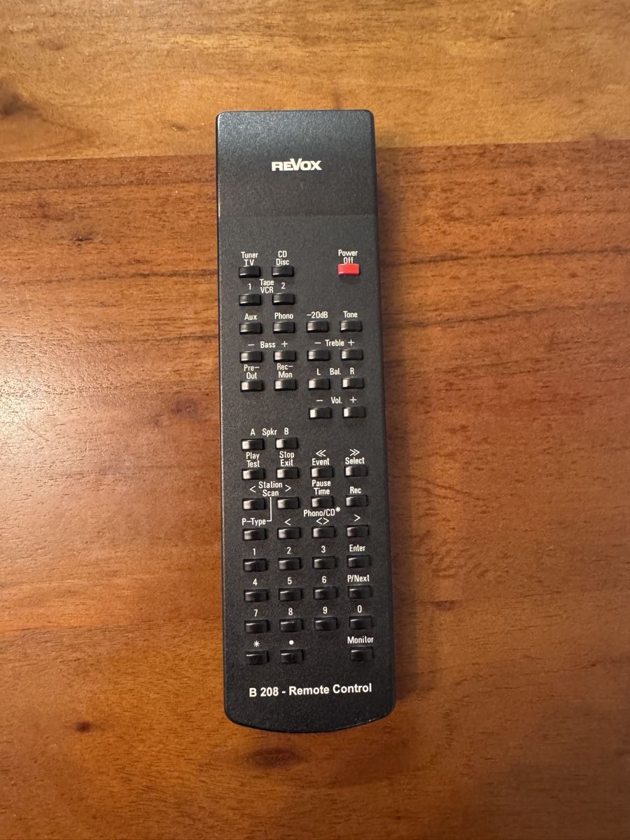 Revox Telecomandi: Revox B208 Fernbedienung – Usato da Seewen SZ venduto da QM.03