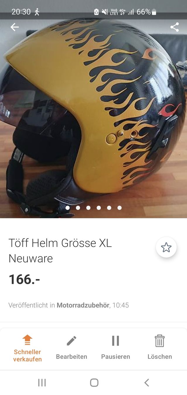 Caschi & visiere: Customizing Airbrush Helm neuwertig – Nuovo (secondo la descrizione) da Oberglatt ZH venduto da watchkurt 7