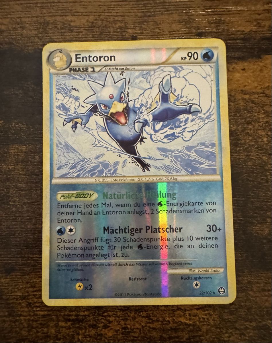 Pokémon Carte collezionabili: Entoron Rare Reverse Holo 22 - DE – Usato da Zürich venduto da LJF
