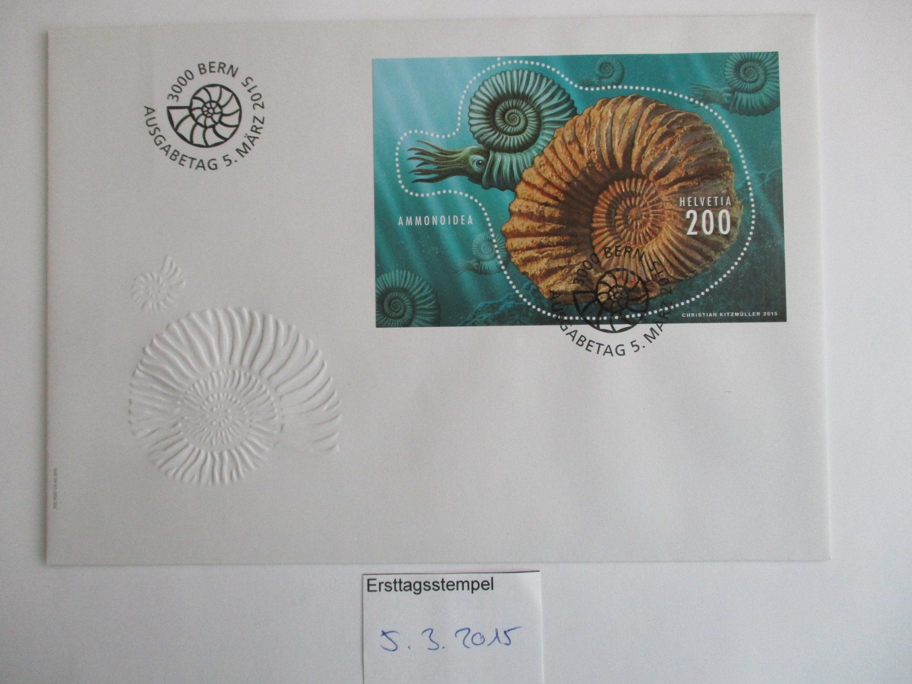 Tutti i francobolli: FDC Ammonit – Usato da Langnau b. Reiden venduto da Aktuell88