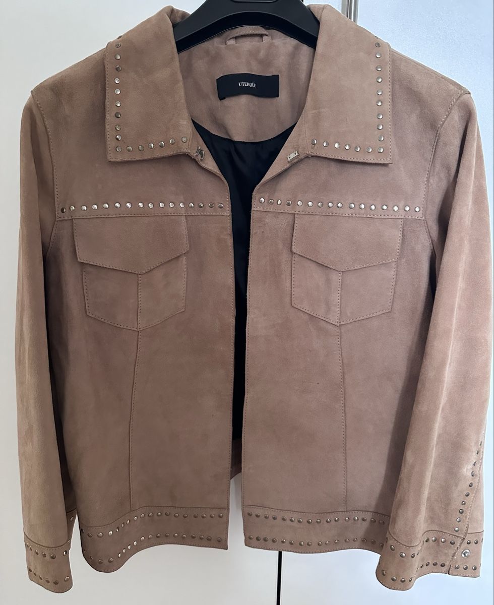 Giacche: Uterqüe Suede Jacket, size M, studded, Western Style – Nuovo e nell'imballaggio originale da Binningen venduto da can_s2yh