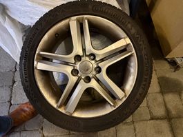4 Seat Alufelgen 17 Zoll mit Continental Reifen (komplett)