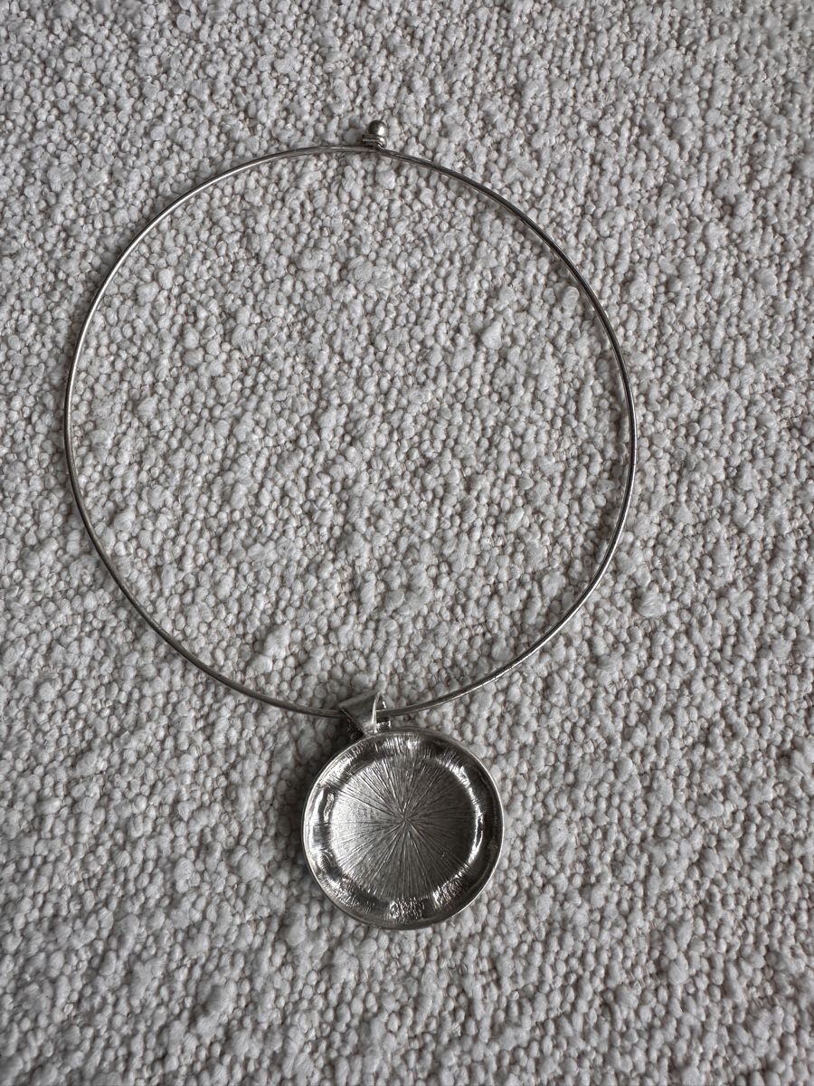 Ketten: Vintage Collier Silber mit schwarzem Stein – Gebraucht aus Baden von Marytumby 4