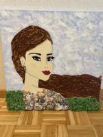Handgemachtes Kunstwerk "Frau" – Einzigartiges Wandbild