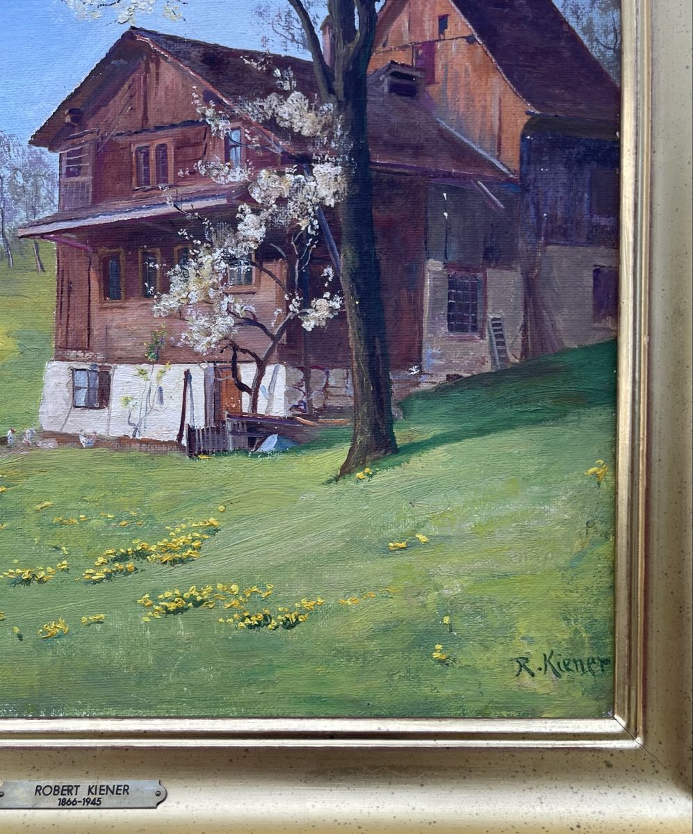Dipinti: Kiener Robert (1866-1945) – Usato da Grosshöchstetten venduto da Perle1951 2