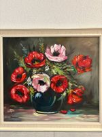 91cmbreitx81cmhoch / Ölgemälde, hübsches Blumenstillleben