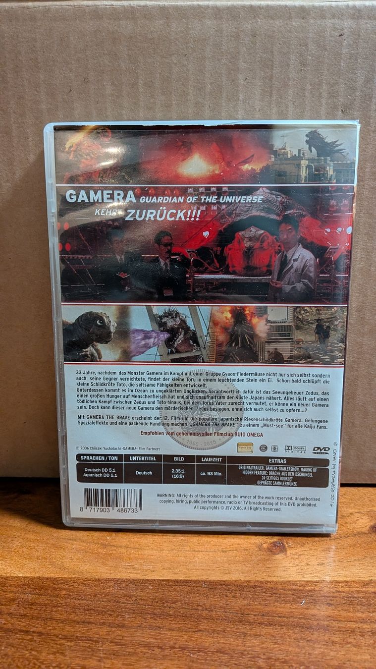 Alle DVDs: DVD Gamera The Brave – Gebraucht aus Thun von Pizzamike 1