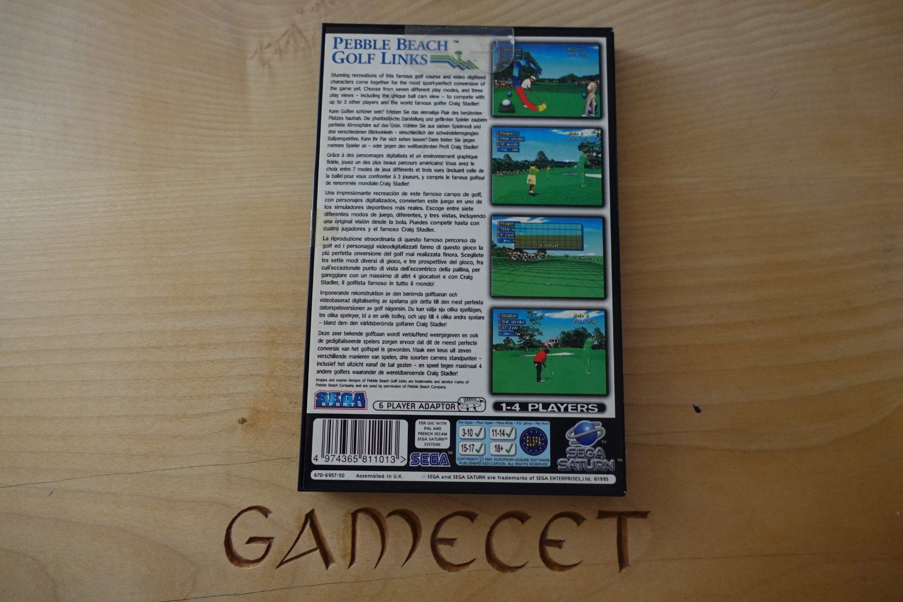 Sega Jeux: Pebble Beach Golf Links - Sega Saturn – D'occasion à Steinach par Gamecet 2
