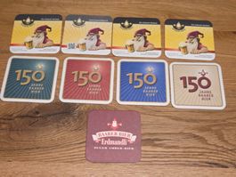 9 verschiedene Baarer Bier Deckel