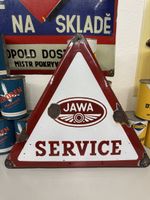 Rare plaque émaillée originale Jawa Service 🇨🇭🇨🇿