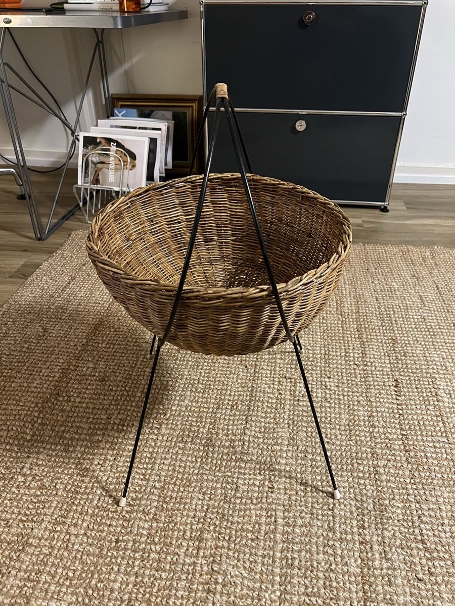 Altri accessori: Rattan Magazin Korb, 1950s – Usato da Zürich venduto da Finn_56 1