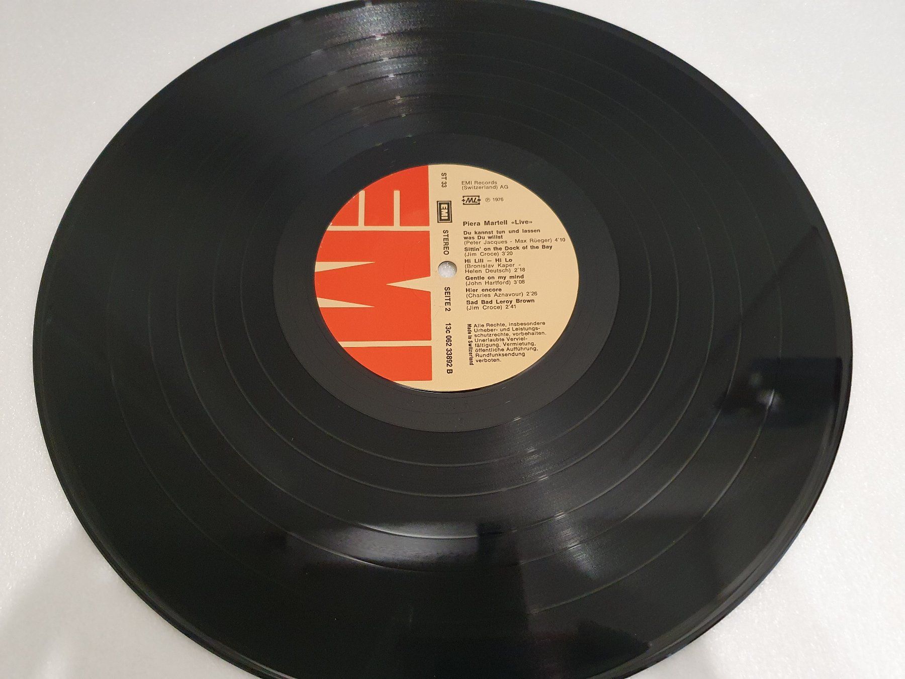 Dischi in vinile: Piera Martell – Live – Usato da Uster venduto da Vinyl-Leidenschaft 4