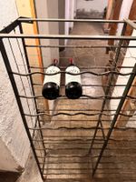 Französisches Vintage Metall Weinregal 1960er - 100 Flaschen
