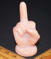 Deko Heilstein A-600 – Mittelfinger – Oranger Aventurin