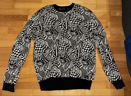 Sweatshirt IRiedaily schwarz-weiss Muster 