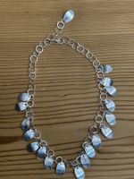 Silberkette, Silber matt, Länge verstellbar 40 bis 49 cm