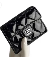 Chanel Kartenetui Lackleder schwarz neuwertig