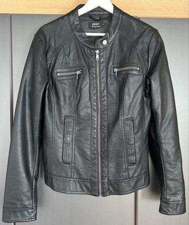 Only Kunstlederjacke, Schwarz, Grösse 42, Top Zustand!