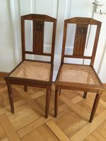 2 schöne Stühle mit Wiener Geflecht