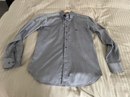 ETRO MILANO Herren Hemd in grau in Gr. M / 39 Made in Italy