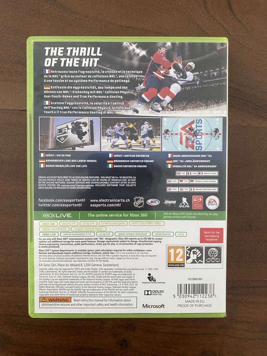 Microsoft Giochi: NHL 14 für Xbox 360 – Usato da Thunstetten venduto da Virus_33 2
