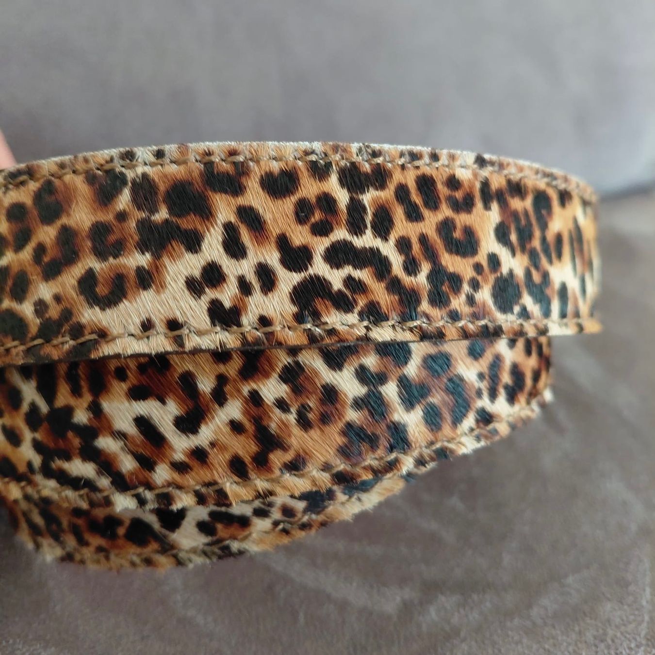 Cinture: Ceinture/Belt En Cuir Imprimé Léopard – Nuovo (secondo la descrizione) da Les Breuleux venduto da Ljldm01 3