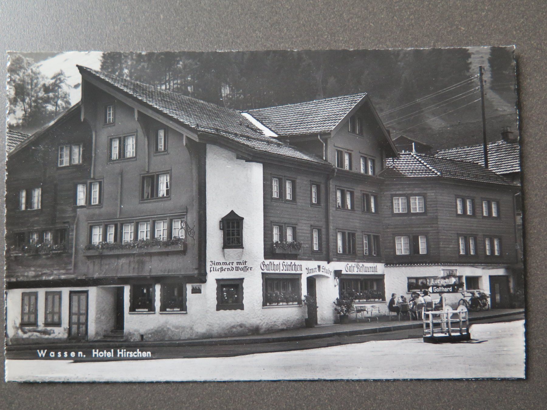 Cartoline postali: WASSEN - HOTEL HIRSCHEN – Usato da Wittenbach venduto da lipasal