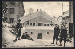 Chaux-de-Fonds, Chalet Suisse en neige e