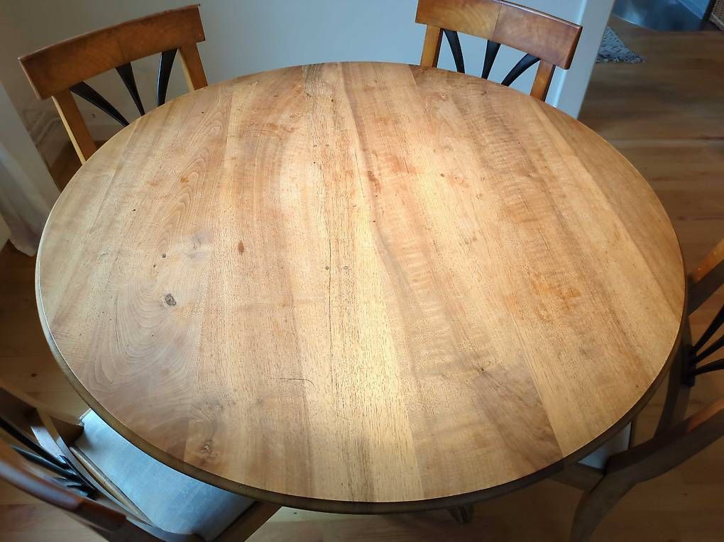Tables: Tisch mit Nussbaumplatte – D'occasion à Dornach par Rosengarten15 4