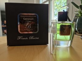 Franck Boclet Geranium 5ml Abfüllung