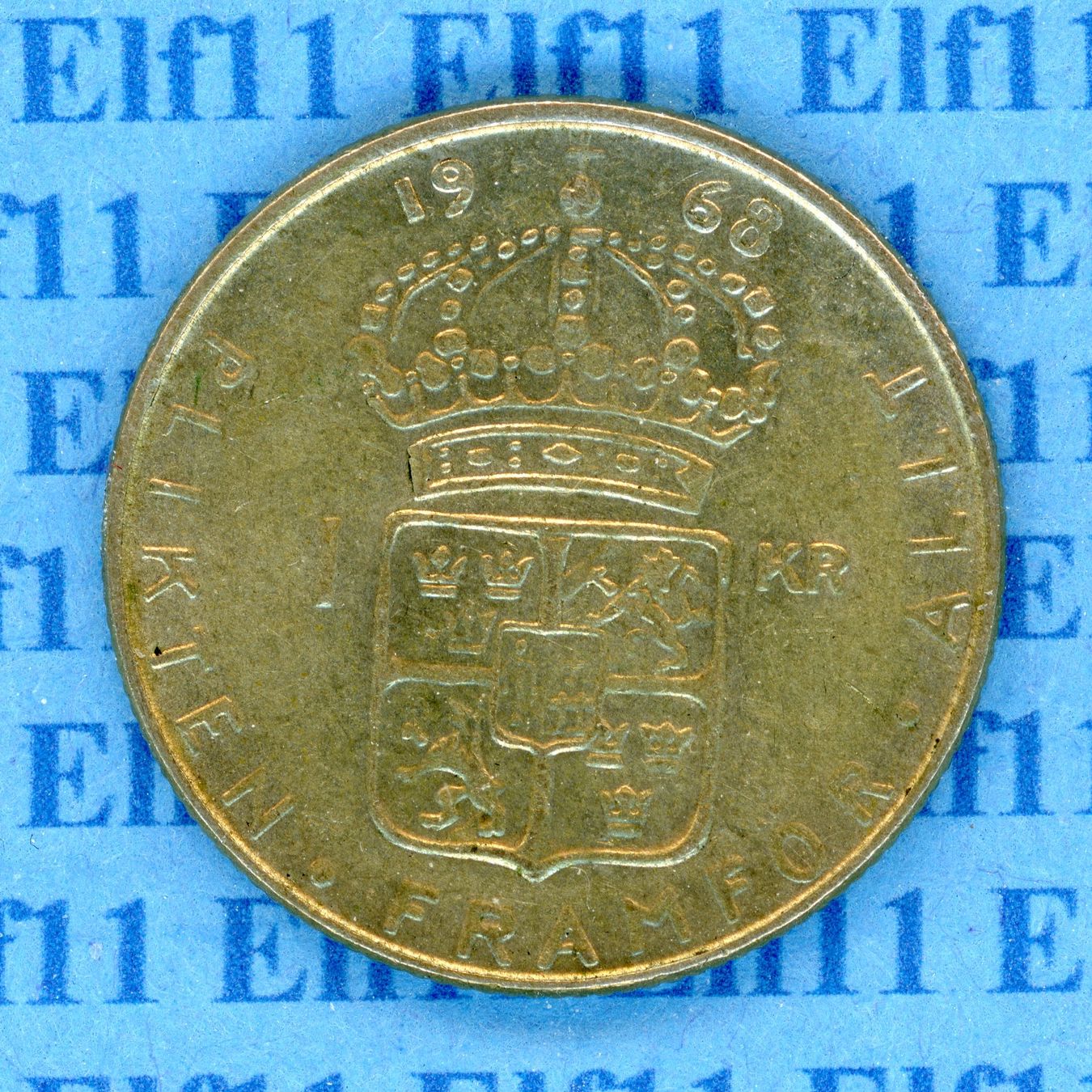 Tutti le monete: SEK___1.00 1968 Silber -vz 1 Krone – Usato da Widnau venduto da Elf11