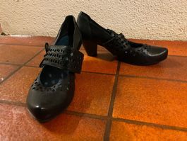 Letzte Chance: Leder Pumps Halbschuh schwarz 36, wie 37