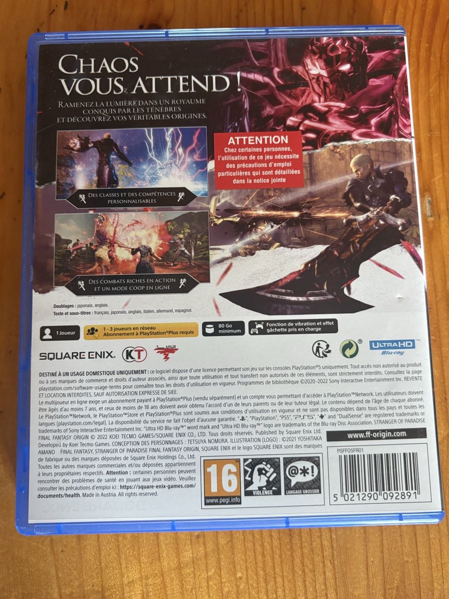 Nintendo Spiele: Final Fantasy Origin Switch multilingue – Gebraucht aus La Brévine von daduszka 1