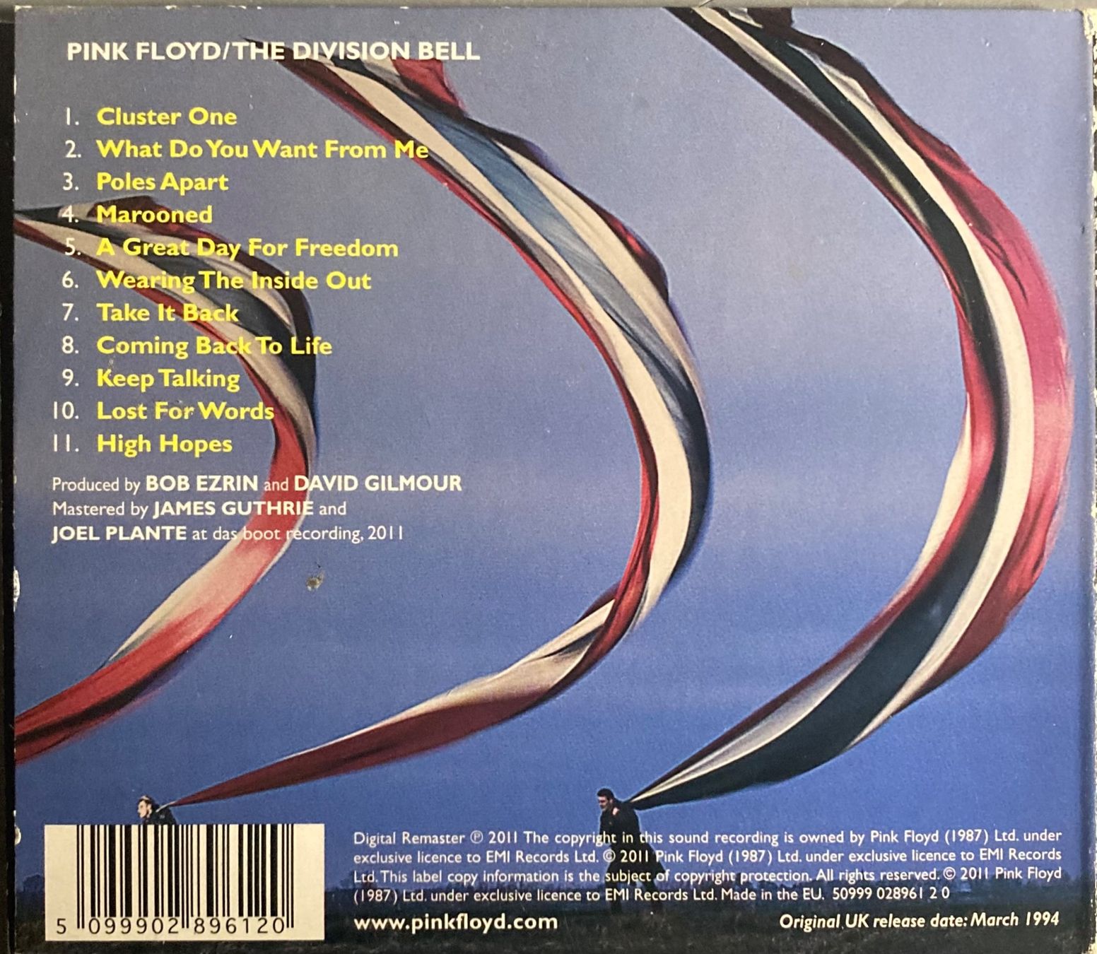 CDs: PINK FLOYD - THE DIVISON BELL – D'occasion à Poliez-Pittet par Newtown-Records 1