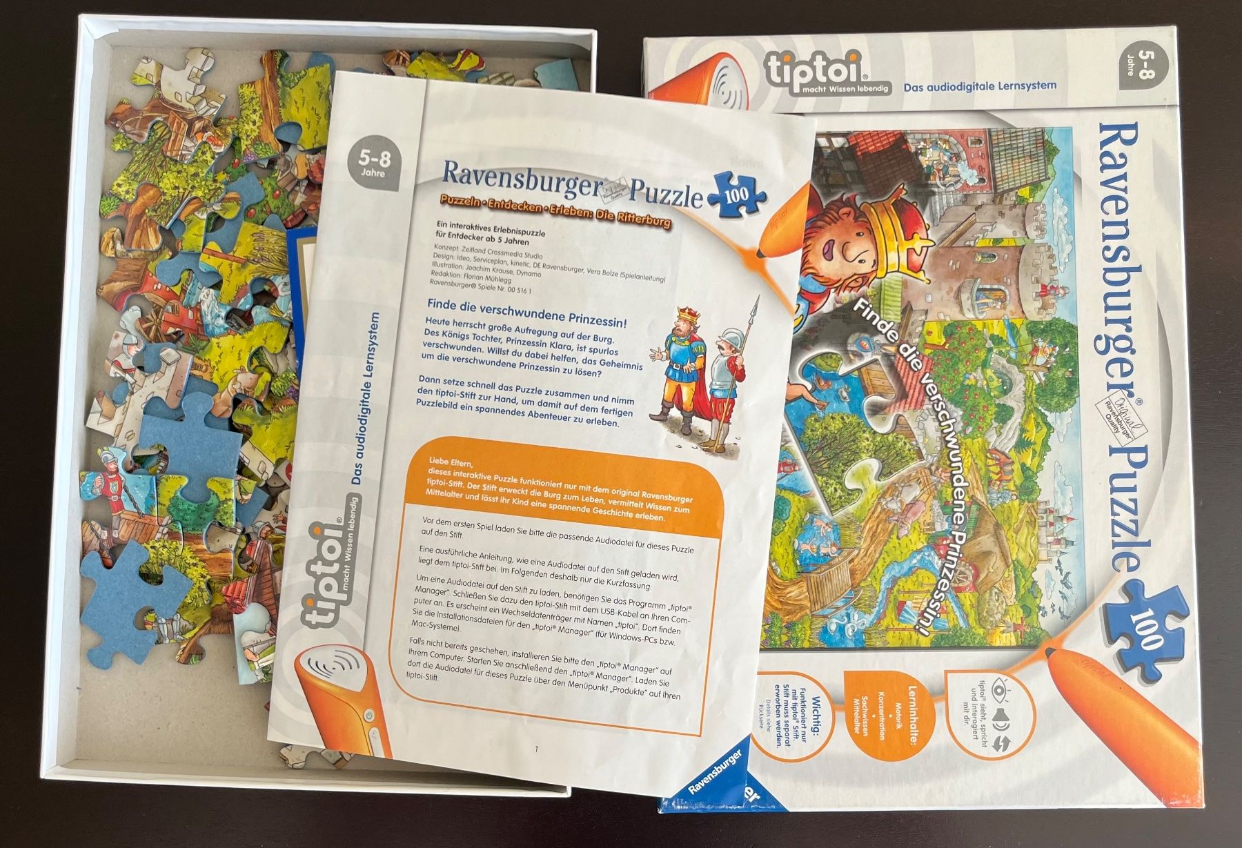 Tiptoi Puzzles: Tiptoi Ravensburger Puzzle - Die Ritterburg – Gebraucht aus Merlischachen von alpeva 1