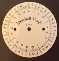 VINTAGE WAAGE ZIFFERLATT EMAILLIERT