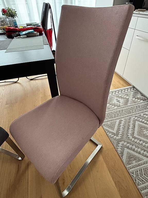 Sedie: 4 Freischwinger Stühle - 2x rosa, 2x anthrazit – Usato da Niederhasli venduto da Sylviaw 3