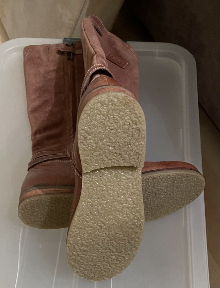 Gabor Scarpe da donna: Gabor Braune Leder Stiefel-NEU – Nuovo (secondo la descrizione) da Dättwil AG venduto da Sneskopuca 3