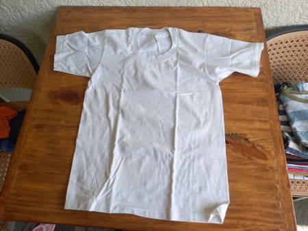 T-shirt blanc homme taille L