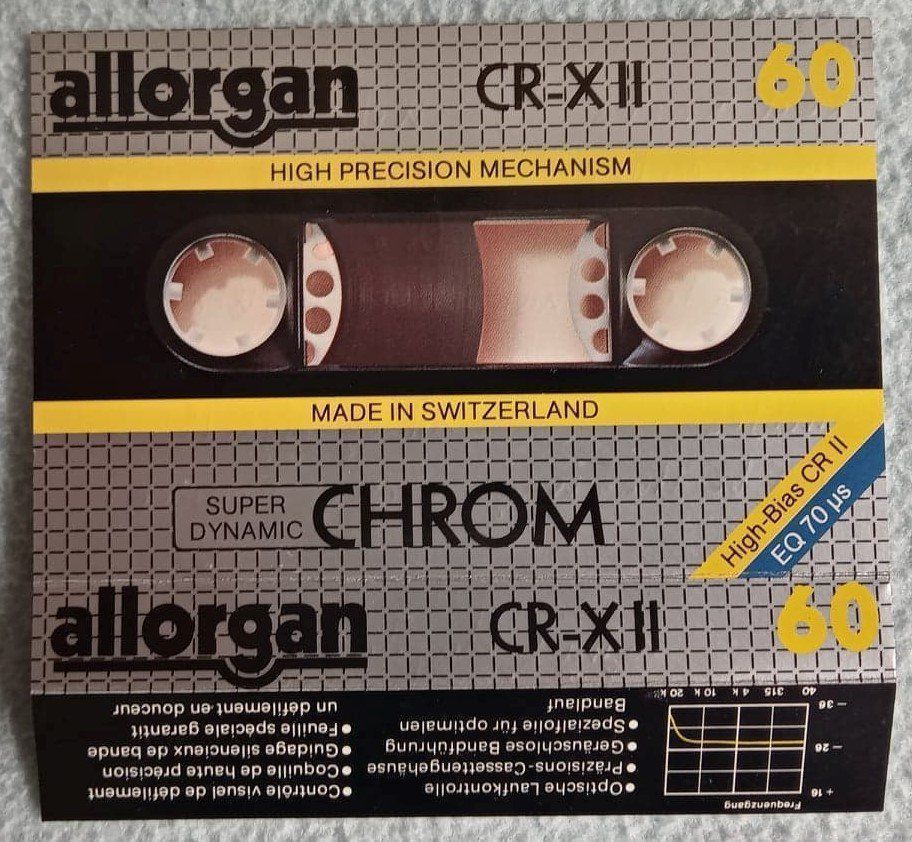 Musicassette: ALLORGAN CR-XII 60 - cassette – Usato da Le Locle venduto da borgespatricia 3