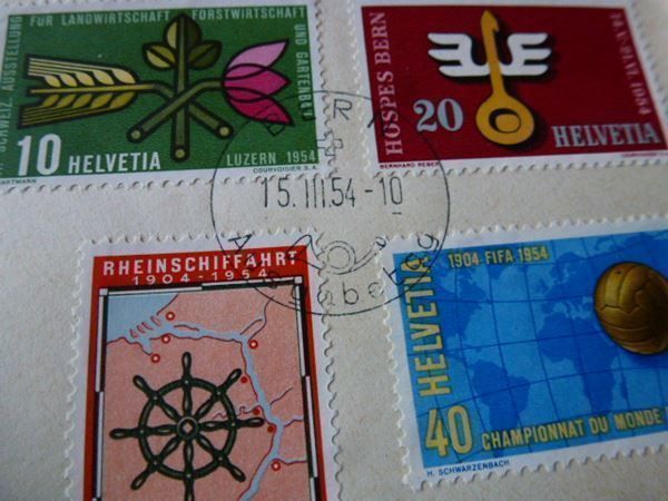Tutti i francobolli: FDC 1954 ++ Znr. 316 - 319 – Usato da Walkringen venduto da Casablanca777 1
