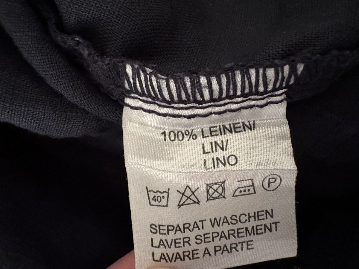 Pantaloni: Artime Leinenhose, Grösse 38, dunkelblau – Usato da Worb venduto da glu_m75x 2
