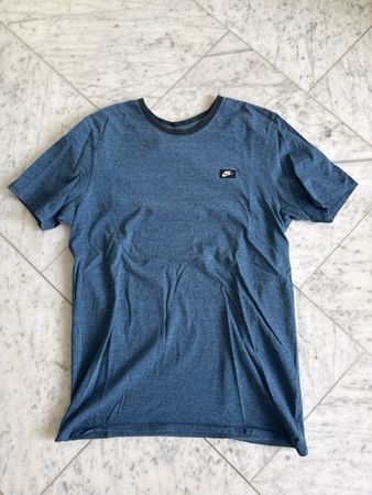 Nike T-Shirt, Blau Melange, Grösse L, Herren